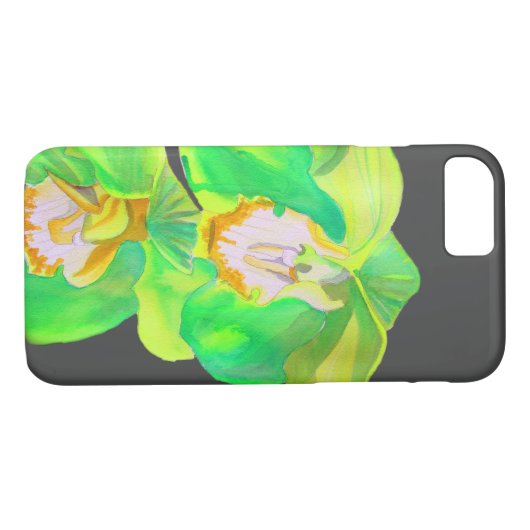 Moderne orchidee moderne bloemkunst Case-Mate iPhone case (Achterkant (Horizontaal))
