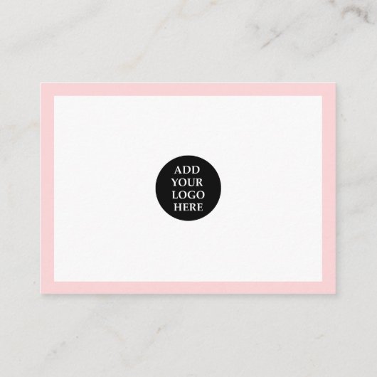 Moderne ORDE INSERT trendy bedankt Roze Visitekaartje (Achterkant)