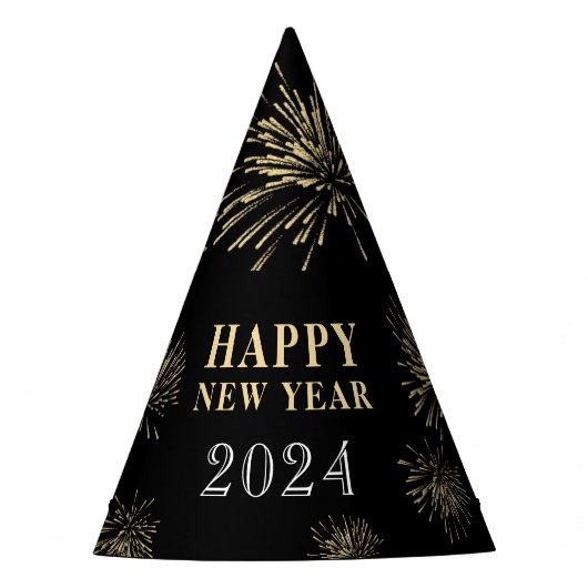 Moderne oudejaarsavond feesthoedjes (Voorkant)