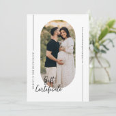 Moderne Ovale Boog Fotografie Cadeaubon (Staand voorkant)
