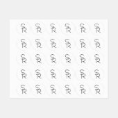 Moderne overlappende initialen labels (Vel)