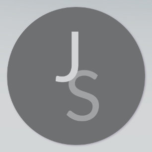 Moderne overlappende monografische Initialen   Gra Labels