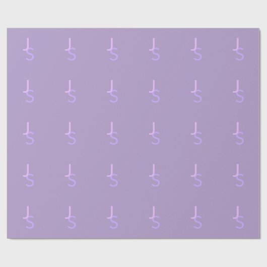 Moderne overlappende monografische Initialen | Paa Cadeaupapier (Vlak)