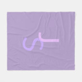 Moderne overlappende monografische Initialen | Paa Fleece Deken (Voorkant (Horizontaal))