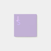Moderne overlappende monografische Initialen | Paa Post-it® Notes (Voorkant)