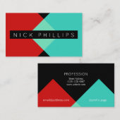 Moderne overvloeistijl visitekaartje (Voorkant / Achterkant)