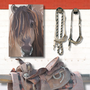 Moderne paardenschildering canvas afdruk