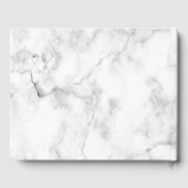 Moderne Paarse Agate Gold Script-marmer Gastenboek (Achterkant)