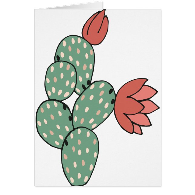Moderne paarse cactus (Voorkant)
