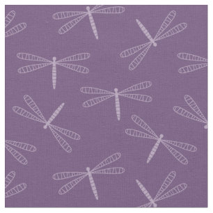 Moderne Paarse dragonfly Stof