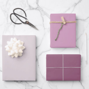 Moderne paarse effen kleur inpakpapier vellen