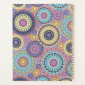 Moderne Paarse geometrische gepersonaliseerde Planner (Achterkant)