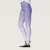 Moderne Paarse Glitter Sparkles Gift Leggings (Links)