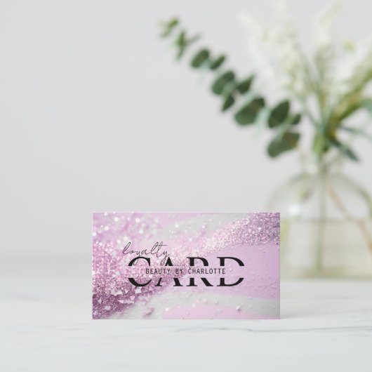 Moderne, Paarse glittersalon, 10 - Informatiekaartje (Staand voorkant)