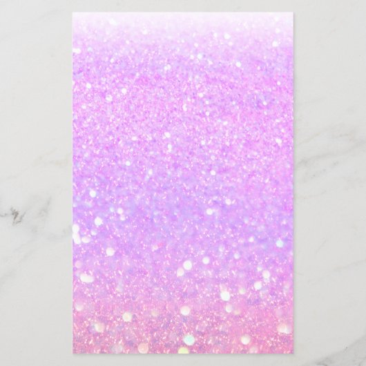 Moderne paarse glittersalon Prijslijst Flyer (Achterkant)