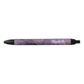 Moderne Paarse goudgestate Geode pen (Voorkant)