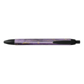 Moderne Paarse goudgestate Geode pen (Achterkant)