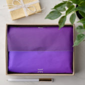 Moderne Paarse Gradiënt Naam & Monogram Tissuepapier (Geschenk)