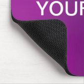 Moderne Paarse gradiënt Ombre & bewerkbare witte t Muismat (Hoek)