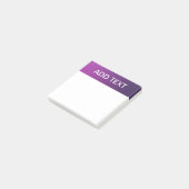 Moderne Paarse gradiënt Ombre & bewerkbare witte t Post-it® Notes (Schuin)
