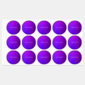 Moderne Paarse gradiëntnaam & Monogram Labels (Vel)