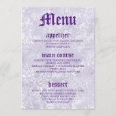 Moderne  Paarse Kaarten van het Menu van de Bindin (Voorkant)