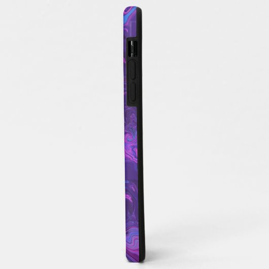 Moderne Paarse Marble Abstracte iPhone/iPad case (Achterkant/links)