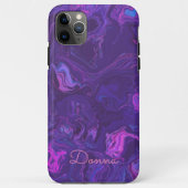 Moderne Paarse Marble Abstracte iPhone/iPad case (Achterkant)