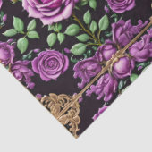 Moderne Paarse Rozen Mooi Collectie Tissuepapier (Detail)
