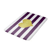 Moderne Paarse strepen Patroonnaam Badmat (Gekanteld)