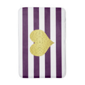 Moderne Paarse strepen Patroonnaam Badmat (Voorkant Verticaal)