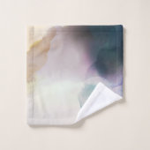 Moderne Paarse Waterverf Abstract Bad Handdoek (Wasdoekje)