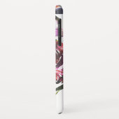 Moderne Paarse Waterverf Chic Floral Monogram Case-Mate iPhone Case (Achterkant/links)