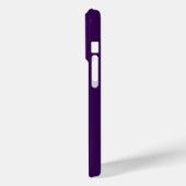 Moderne Paarse Witte Monogram Naam Case-Mate iPhone Case (Achterkant / Links)