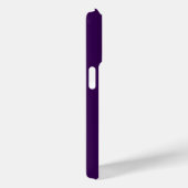 Moderne Paarse Witte Monogram Naam Case-Mate iPhone Case (Achterkant / Rechts)