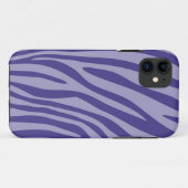 Moderne Paarse Zebra Print Skin Pattern Case-Mate iPhone Case (Achterkant (horizontaal))