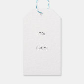 Moderne paasbunny Gift Label | Vrolijk Pasen Cadeaulabel (Achterkant)