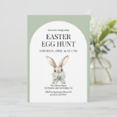 Moderne Paaseierjacht Schattige konijnenkonijn vol Kaart (Staand voorkant)