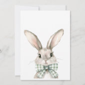 Moderne Paaseierjacht Schattige konijnenkonijn vol Kaart (Achterkant)