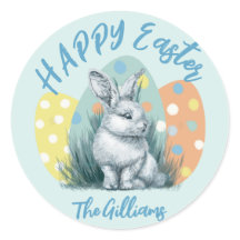 Moderne paashaas kleurrijk