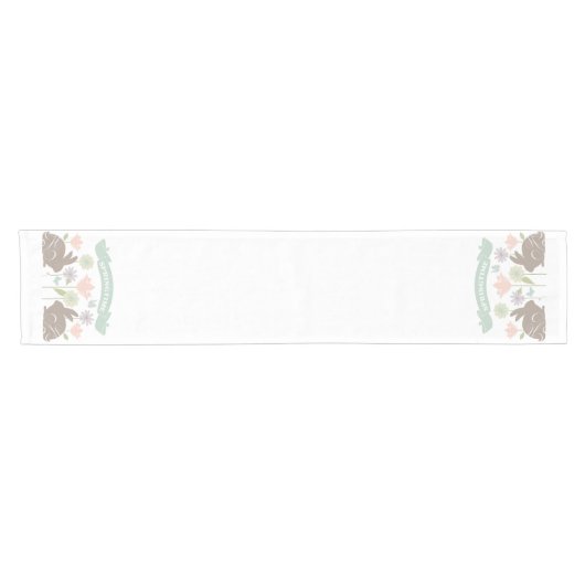 Moderne  paashaas korte tafelloper (Horizontaal)