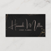 Moderne Palm Elegant Minimalistische QR-code Visitekaartje (Voorkant)