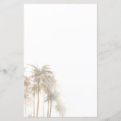 Moderne palmbomen Kustbruiloft uitnodiging (Achterkant)