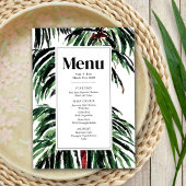 Moderne palmbomen met schildpad menu