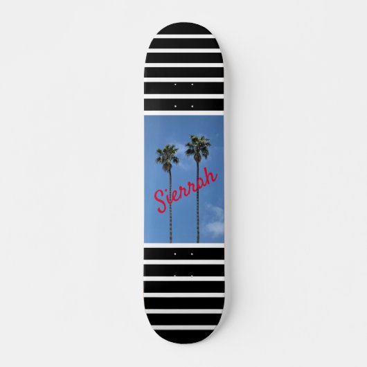 Moderne Palmboom Skateboard (Voorkant)