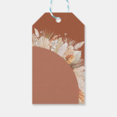 Moderne pampas terracotta, 30ste verjaardag cadeaulabel (Achterkant)