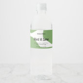 Moderne pap groen zeep-label ontwerp waterfles etiket (Voorkant)