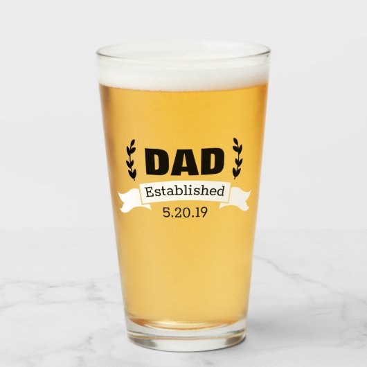 Moderne pap Laurels & Kind Birthdays Glas (Voorkant gevuld)