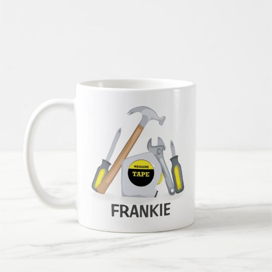Moderne Pap Simple Tool-Mannen repareren alles Koffiemok (Links)
