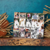 Moderne papa 20 Foto Collage Happy Vaderdag Fotoplaat (Zijkant)